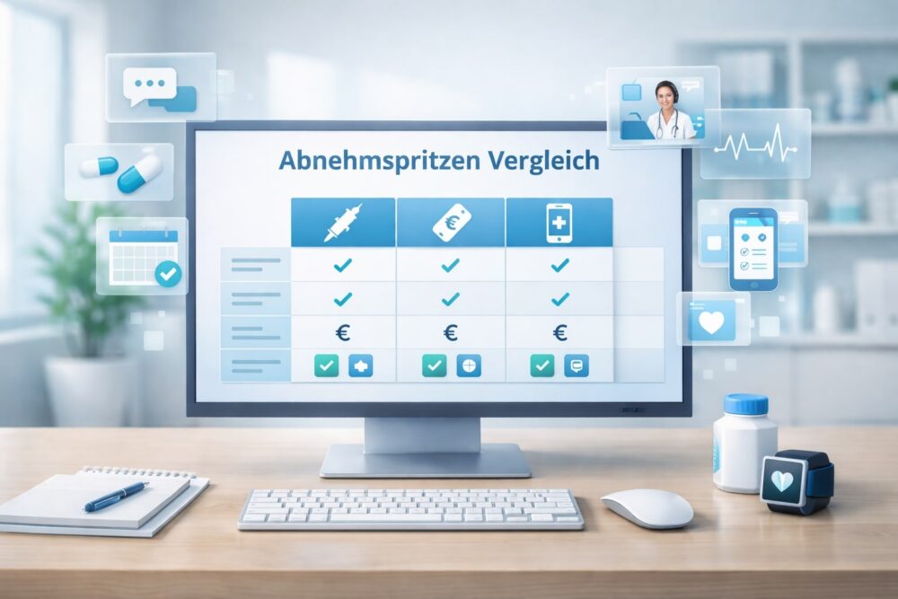 Telemedizin Vergleich für Abnehmspritzen